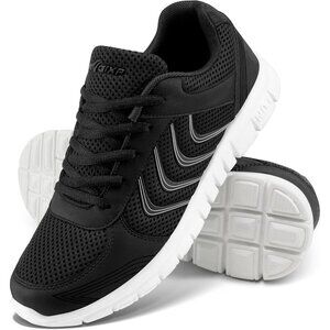 Womens Sneakers Fashion Walking Casual Black Lightweight Tennis Shoes